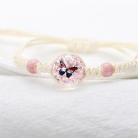 ราคา ใหม่เซรามิคลูกปัดสร้อยข้อมือคริสตัลลูกปัดสร้อยข้อมือแก้วลูกบอลดอกไม้แห้งสร้อยข้อมือคู่แฟนนักเรียนสร้อยข้อมือ (12619802516)