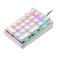 ราคา MOTOSPEED K24แป้นพิมพ์ตัวเลขกลสวิตช์สลับร้อนสีขาวแบบมีสายคีย์บอร์ดคอมพิวเตอร์ numpad 21คีย์พร้อมไดรฟ์สำหรับโน๊ตบุ๊ก PC (21170428877)