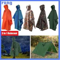 ราคา RANG High Quanlity Waterproof Tents 3 in 1 Outdoor Hiking Cycling Poncho Raincoat Rainning Coat Hood Backpack Rain Cover (9164652982)