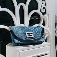 ราคา กระเป๋าสะพาย guess 2 สาย shoulder Bag กระเป๋ายีนส์ สะพายไหล่ (7449060947)