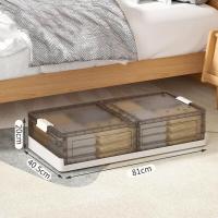 ราคา กล่องเก็บของใต้เตียง กล่องเก็บเสื้อผ้าใต้เตียง กล่องเก็บของพร้อมล้อ กล่องเก็บของพลาสติก กล่องเก็บของแบบมีฝาปิด (19766725805)