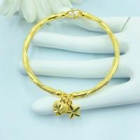 ราคา กำไลทองชุบ 184 กำไลจี้หัวใจดาว กำไลข้อมือทองชุบ เส้นรอบวง 7 นิ้ว พร้อมส่ง 3 สี (16741080624)