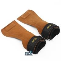 ราคา ถุงมือฟิตเนส STRAPS Leather Grip pads Strap SKDK หนังกลับ สแต๊ป หนัง หนังวัว หนังแท้ รัดข้อมือ ถุงมือ เซพข้อ 1คู่ (20758738343)