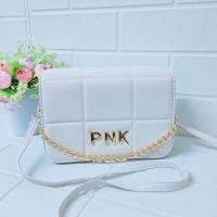 ราคา กระเป๋าสะพายข้าง หน้าโซ่ แบรนด์แท้ PNK 1670 (18474150849)