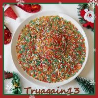 ราคา Sprinkle Sugar น้ำตาลเม็ดแต่งเค้ก ธีมคริสต์มาส หลายรูปแบบ ทานได้ (21039952976)