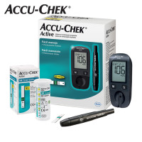 ราคา Accu Chek Active เครื่องวัดน้ำตาล ในเลือด แบบไร้สายและอุปกรณ์เจาะเลือด 1ชุด (21320271969)