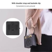 ราคา Super deal Mini Guitar Amplifier Amp Speaker 5W Supports Volume Tone Adjustment Overdrive black without power cord (640042809)