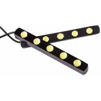 ราคา ไฟเดย์ไลท์ ไฟเดย์ไลท์LED กรอบอลูมิเนียมสีดำ ไฟสีขาว ทนน้ำทนแดด และมีขนาดให้เลือก Daytime Running Light (15176697688)