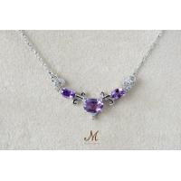 ราคา Meena Gem สร้อยคอ พลอยแท้อเมทิส ตัวเรือนเงินแท้925 แหวนพลอยนำโชค พลอยประจำวันเกิด (20807989840)