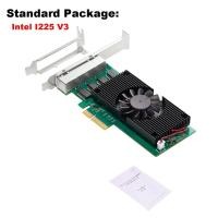 ราคา Intel I225ชิป4พอร์ต2 5G RJ45เครือข่ายอะแดปเตอร์ PCIe PCI Express Quad พอร์ต100 1000M 2500Mbp Gigabit Ethernet การ์ดเครือข่าย Lan (21171318643)