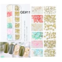 ราคา DIYเปลือกหอยแต่งเล็บ เปลือกหอย ตกแต่งเล็บ เปลือกหอยแต่งเล็บแบบบาง ติดง่าย12 เซลล์ (9106690519)