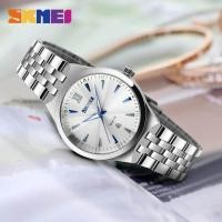 ราคา Skmei ผู้ชายนาฬิกาควอตซ์นักธุรกิจนาฬิกาสแตนเลสสตีลแฟชั่นนาฬิกาข้อมือกันน้ำนาฬิกาข้อมือลำลอง 9071 (383276196)