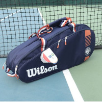 ราคา Wilson กระเป๋าเทนนิส Federer Signature กระเป๋าใส่ไม้เทนนิสกระเป๋าสะพายไหล่มัลติฟังก์ชั่น (14013716450)