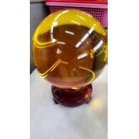 ราคา ลูกแก้วขนาด20ซม สีส้ม พร้อมขาตั้ง ตากแดดแช่น้ำไม่ได้ แนะนำตั้งไว้ในบ้านนะคะ (15433574788)