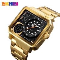 ราคา SKMEI นาฬิกาใหม่ผู้ชายจอแสดงผลแบบDualสแตนเลสกันน้ำนาฬิกาปลุกแฟชั่นนาฬิกาดิจิทัลสำหรับบุรุษ (5518704234)