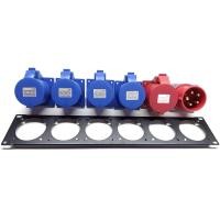 ราคา เพลทเหล็ก 6 ช่อง ชุดโหลดไฟ เพลทปลั๊กติดแร็ค 2U ชุดโหลดประกอบเอง เพลทใส่เพาเวอร์ปลั๊ก 6 ช่อง พร้อมอุปกรณ์ 32Aไม่รวมสายไฟ (20775364408)