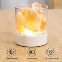 ราคา USB โคมไฟคริสตัล LED โคมไฟในร่มโต๊ะตกแต่งโคมไฟห้องห้องนอนตกแต่งโคมไฟโคมไฟลาวาคริสตัลหิมาลัยโคมไฟเกลือ (9787692941)