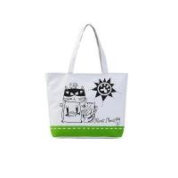 ราคา IN THE BAGS กระเป๋าผ้า กระเป๋าผ้าแคนวาสเกรดพรีเมี่ยม มีซิป ลาย Meow meow funny สีขาว (2960130529)