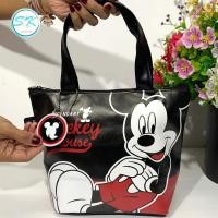 ราคา กระเป๋าถือ กระเป๋าแฟชั่น ลายการ์ตูนลิขสิทธิ์แท้ 100 มีซิป ขนาด 29 20 ซม (6807456470)