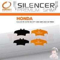 ราคา COMPACTแผ่นชิม รองผ้าเบรค แผ่นรองผ้าดิสเบรค ซับเสียง หน้า HONDA CITY GM2 JAZZ GE CIVIC ES 1 7 FD 1 8 FREED (20402171688)