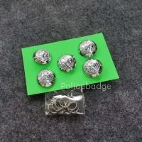 ราคา กระดุมตำรวจ กระดุมชุดขาวคอแบะ 5 เม็ด 7 เม็ด 11 เม็ด ชุบโคเมี่ยม ทองคำขาว (17507300723)