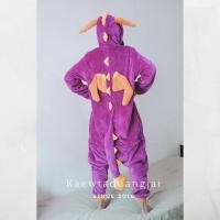 ราคา FS พร้อมส่ง ชุดแฟนซีผู้ใหญ่ ชุดสัตว์ ชุดมาสคอต มังกรม่วง (12273572416)