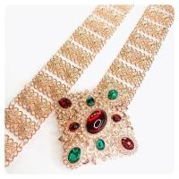 ราคา vintage jewelry เครื่องประดับไทย ชุดไทย เข็มขัดสุภาพสตรี เข็มขัด เข็มขัดสีทอง เข็มขัดทอง เข็มขัดโรสโกลด์ (21083787460)