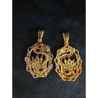 ราคา จี้พญานาค 7 เศียร องค์พญานาค 7 หัว พญานาค เจ็ดเศียร พญานาคา เนื้อทองเหลือง (20227724456)