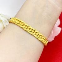 ราคา สร้อยข้อมือทองน้ำหนัก2สลึง ทองโคลนนิ่งเหมือนแท้ ยาว7นิ้ว ทองชุบ ทองปลอม 0444 (21189035927)