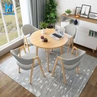 ราคา โต๊ะอาหาร โต๊ะทานข้าว โต๊ะอเนกประสงค์ โต๊ะกลม80CM โต๊ะกาแฟ โต๊ะหนังสือ โต๊ะราคาถูก ชุดโต๊ะพร้อมเก้าอี้4ตัว (9227377546)