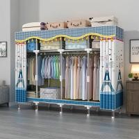 ราคา ตู้เสื้อผ้า Leego 26 มม ตู้แขวนผ้าแขวนผ้าไม้กรอบติดตั้งง่าย 2m5 โครงเหล็กขนาดใหญ่พิเศษกันน้ำทนทานสวยงามความจุขนาดใหญ่ (19925047341)