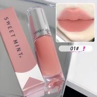 ราคา ลิปกลอสเคลือบกันน้ำเครื่องสำอางสำหรับเมคอัพลิปเคลือบริมฝีปากริมฝีปากลิปสติกเหลวนู้ดสีแดงติดทนนาน (19685332673)