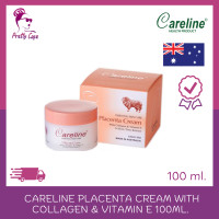 ราคา สีส้ม ผิวแห้ง ครีมรกแกะ Careline Placenta Cream with Collagen Vitamin E 100ml จากประเทศออสเตรเลีย (20423470168)