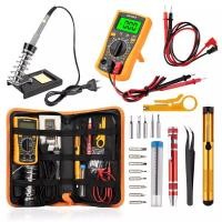 ราคา MonQiQi 20 in1 908 วัตต์บัดกรีเหล็กชุดด้วยมัลติมิเตอร์ Desoldeirng หัวแร้งไฟฟ้าปากกา หัวแร้งบัดกรีแท้ หัวแร้งไฟฟ้าแบบปืนขนาด 60w (19713264774)