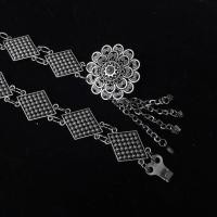 ราคา Vintage jewelry antique jewelry set Isaan flower belt Lanna Thai series antique silver gold buckle (20952826614)