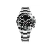 ราคา RLX Mens Chronograph สแตนเลสสตีลกันน้ํา Mens Watch Short Business 41mm Dial ขาว ดํา ทอง Three Eyes Series High end Swiss Watch Quality Assurance (21314529556)