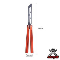 ราคา Balisong มีดบาลิซอง มีดผีเสื้ิอ มีดควง มีดซ้อม มีดแรงโน้มถ่วง ไม่มีคม สำหรับซ้อมควง Aluminum V1 (21031144630)