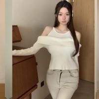 ราคา Dahong เสื้อนิ้ตติ้งไหมพรมแขนยาวเว้าไหล่ เสื้อไหมพรมปาดไหล่แขนยาว สไตล์เกาหลีsocuteสุดๆ เก็บทรงแมตช์สวยจึ้งๆ 31045 (21176540958)