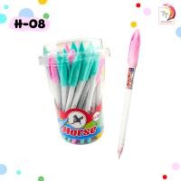 ราคา ปากกาลูกลื่น ตราม้า Horse H 05 H 07 H 08 ขนาดหัว 0 5 มม หมึกสีน้ำเงิน คละสี 50 ด้าม (20356908488)