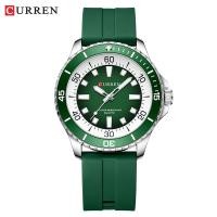 ราคา นาฬิกาควอทซ์อะนาล็อกทรงกลมคลาสสิก Curren พร้อมหน้าปัด44มม สายซิลิโคนสีสันสดใสการออกแบบที่เป็นเอกลักษณ์ของผู้ชาย (21171147128)