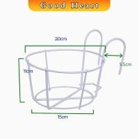 ราคา Jai Dee ตะกร้าเหล็ก ที่แขวนกระถางต้นไม้แบบเหล็ก กระถางแขวนผนัง flower stand (15760462010)