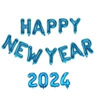 ราคา ฟอยตัวอักษร happy new year 2024 ขนาด 16นิ้ว ปีใหม่ (19909962986)