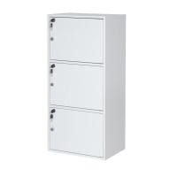 ราคา ชั้นวางของเอนกประสงค์ ชั้นวาง 3 ช่อง 3 ประตู มีกุญแจล็อค (14598088167)