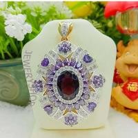 ราคา JIJL C063 จี้พลอยนพเก้า จี้เพรชแฟชั้น จี้ใส่สร้อย จี้สวยๆ งานฝังเพชร ใส่ติดตัว (20707480081)