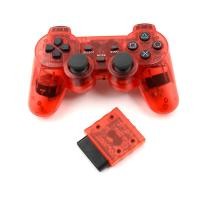 ราคา ลอฟตี้ไวท์1ชุดสีสันตัวควบคุมเกมไร้สาย2 4กิกะเฮิร์ตซ์แป้นเกมส์จอยเกมส์สำหรับ PS2 (18786115693)