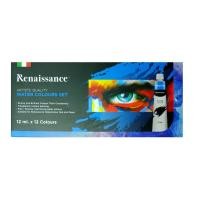 ราคา สีน้ำ 12 24 สี 12ml ตรา Renaissance Water Colours Set (1178790656)