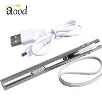 ราคา ไฟฉายปากกา ไฟฉายขนาดเล็ก ไฟฉายสเตนเลส LED ขนาดพกพาชาร์ต USB A0023 (15112289254)