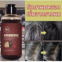 ราคา 2 ขวด แชมพูขจัดรังแค แชมพูสระผม นำเข้าจากเกาหลี แชมพู Polygonum multiflorum ผมขาวเปลี่ยนเป็นผมดำ แชมพ แชมพูสมุนไพร แชมพูชายหญิง แชมพูแก้ผมหงอก (15445806420)