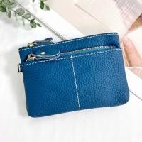 ราคา กระเป๋าใส่เหรียญ หนังแท้ 3 ซิบ หนังด้าน มีสายโซ่คล้องกุญแจ ใส่ธนบัตรพับครึ่งได้ กระเป๋าเหรียญหนังแท้ (20988895522)