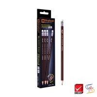 ราคา Elephant ตราช้าง ดินสอ ดินสอดำ 2B จำนวน 12 แท่ง (20796118119)